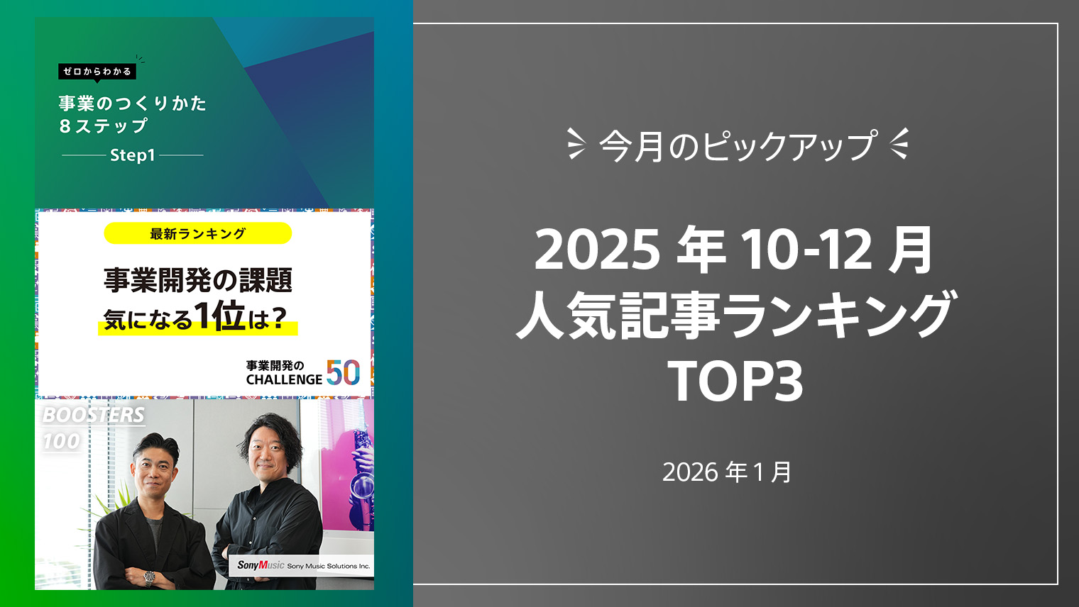 2025年10-12月 人気記事ランキングTOP3