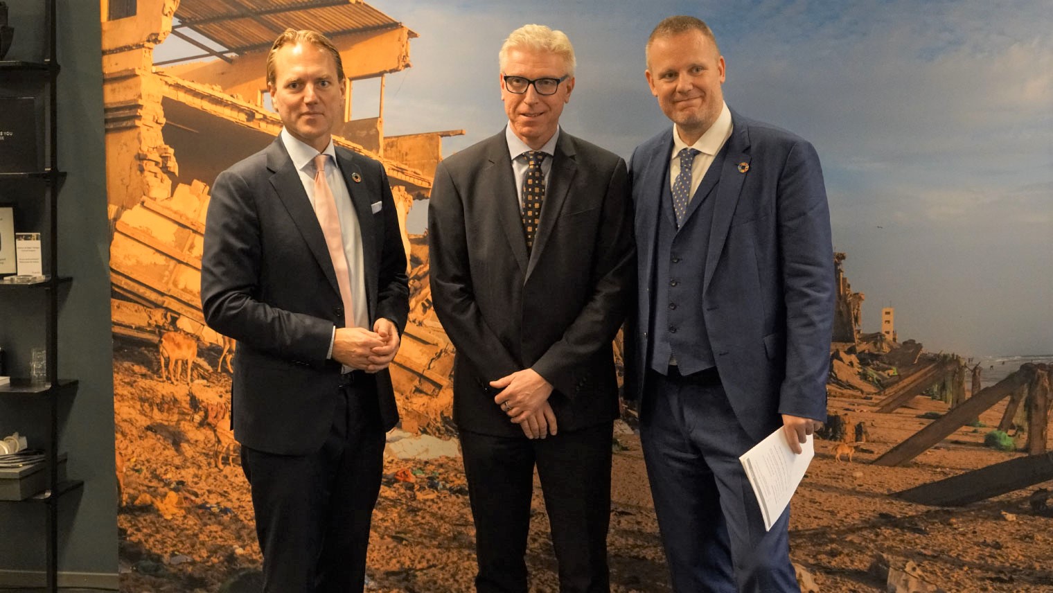 左より、SSAP Europe:アンダース・アールグレン、ソニー Lund Site:ステファン・アンダーソン、UNOPS:ヨナス・スヴェンソン