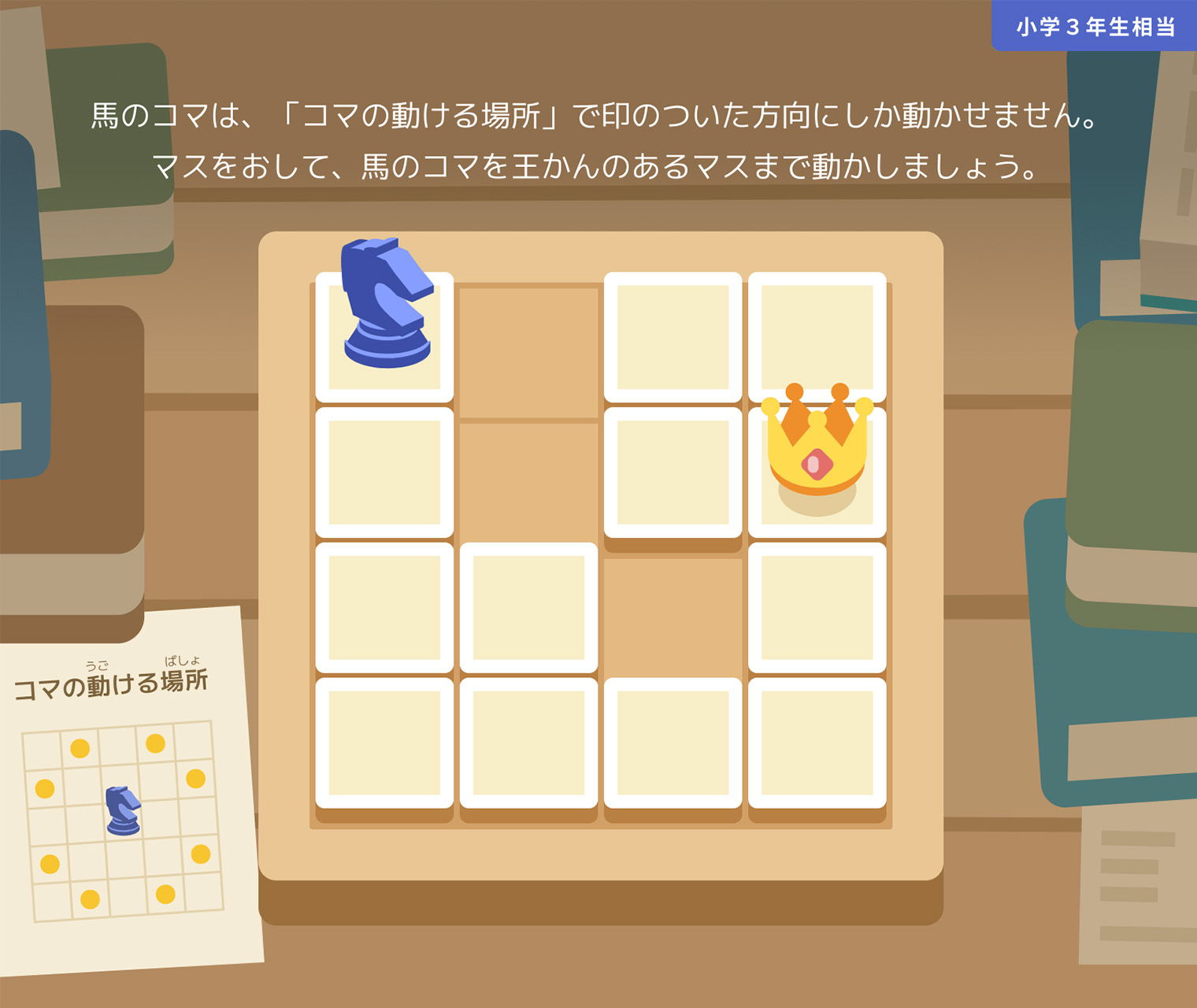 コマの動ける場所