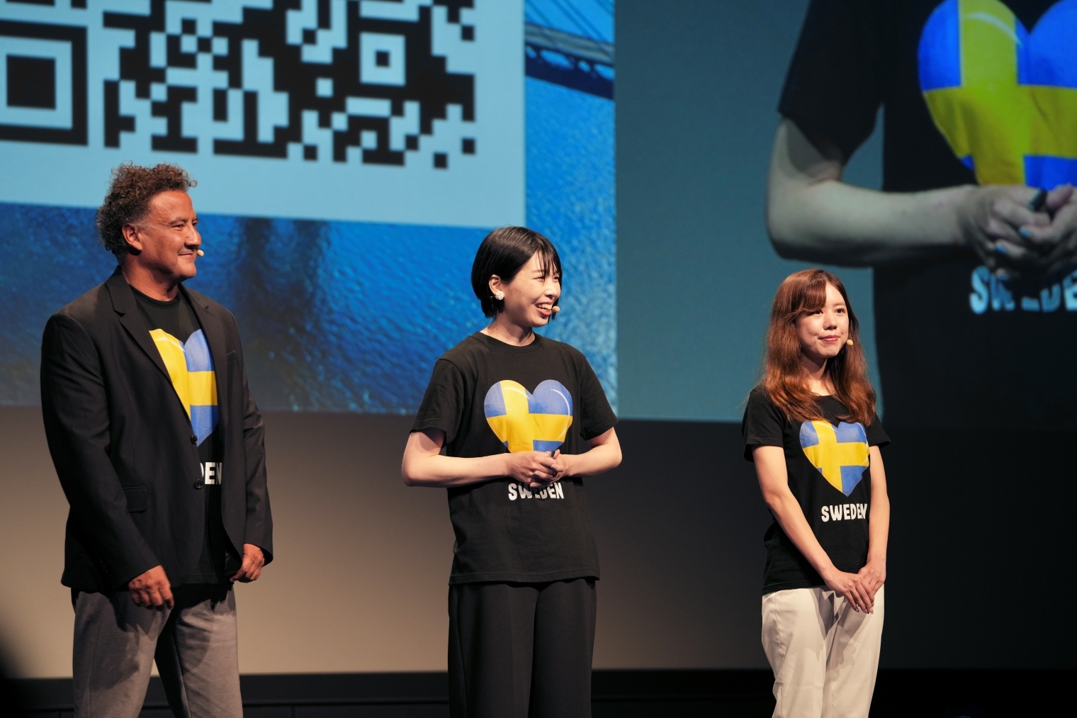 Rodrigo Terra Rios（左）　荒木 瑠里（中央）　林原 広実（右）